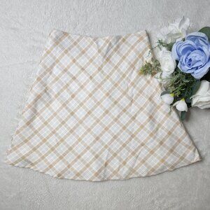 NWOT Princess Polly Beige Oriana Mini Skirt Size 2